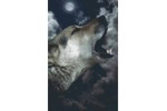 Wolf Howling In The Night Eight [8] Baseplate PixelHobby Mini-mosaic Art Kit